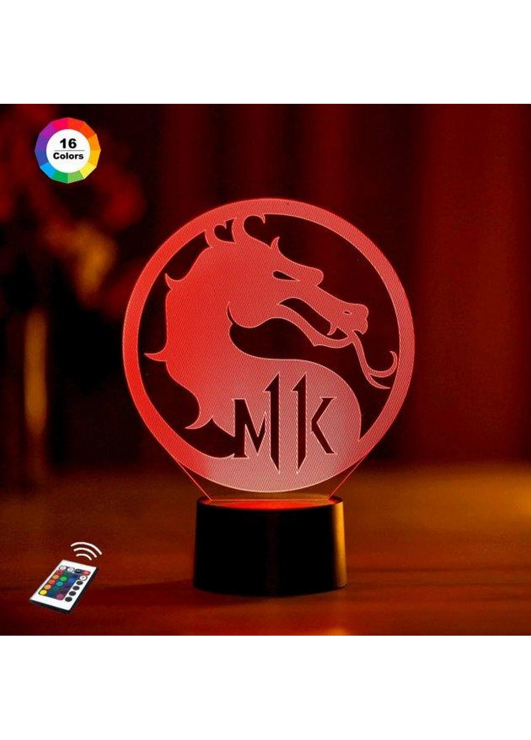 Нічник-світильник 3D "Мортал Комбат" 23х17 см 3DTOYSLAMP (266418607)