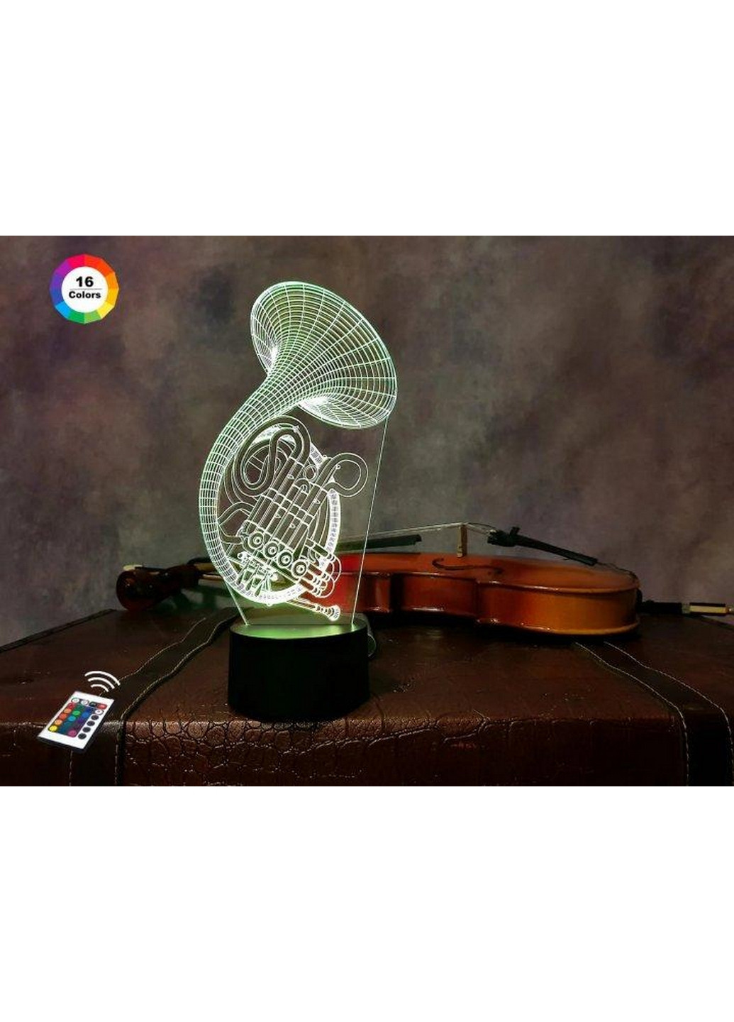 Нічник-світильник 3D "Труба 2" 27х14 см 3DTOYSLAMP (266418214)