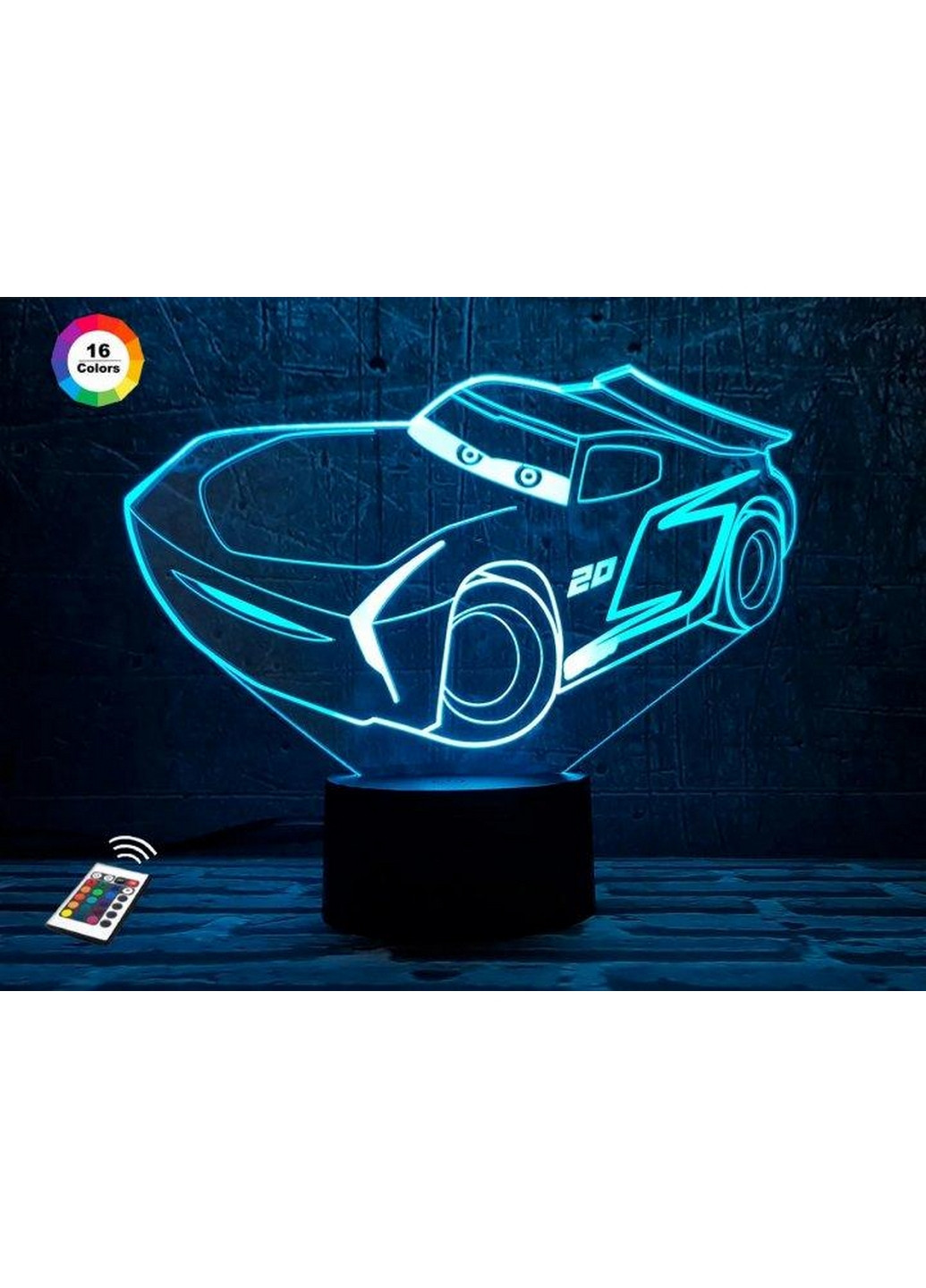 Ночник-светильник 3D "Автомобиль 25" 17х23 см 3DTOYSLAMP (266418644)