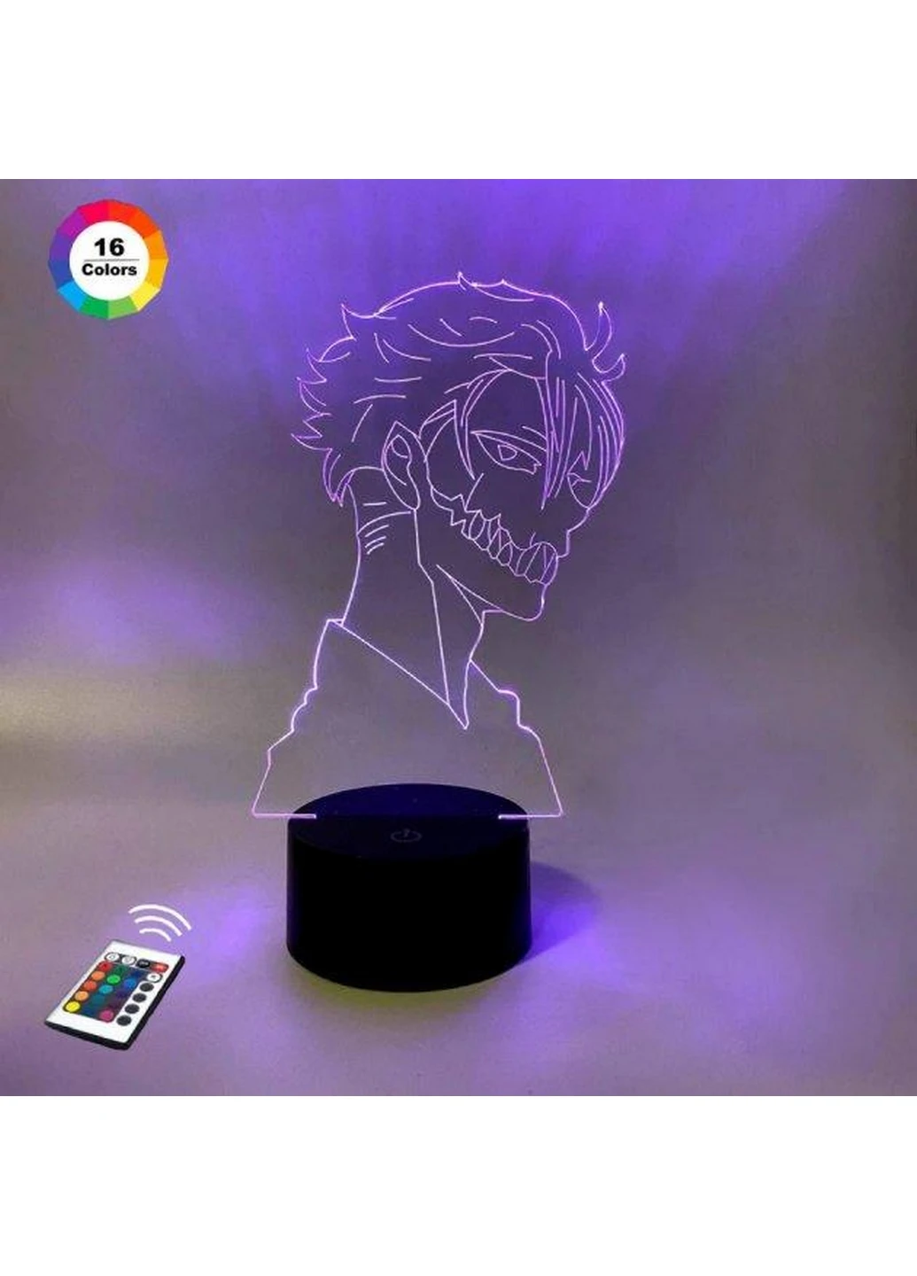 Нічник-світильник 3D "Jack the ripper" 24х12 см 3DTOYSLAMP (266418217)