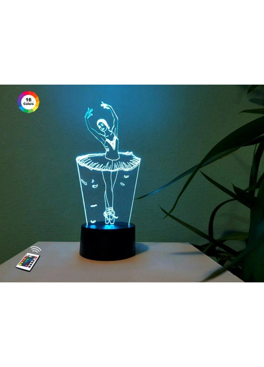 Ночник-светильник 3D "Балерина" 25х11 см 3DTOYSLAMP (266418500)