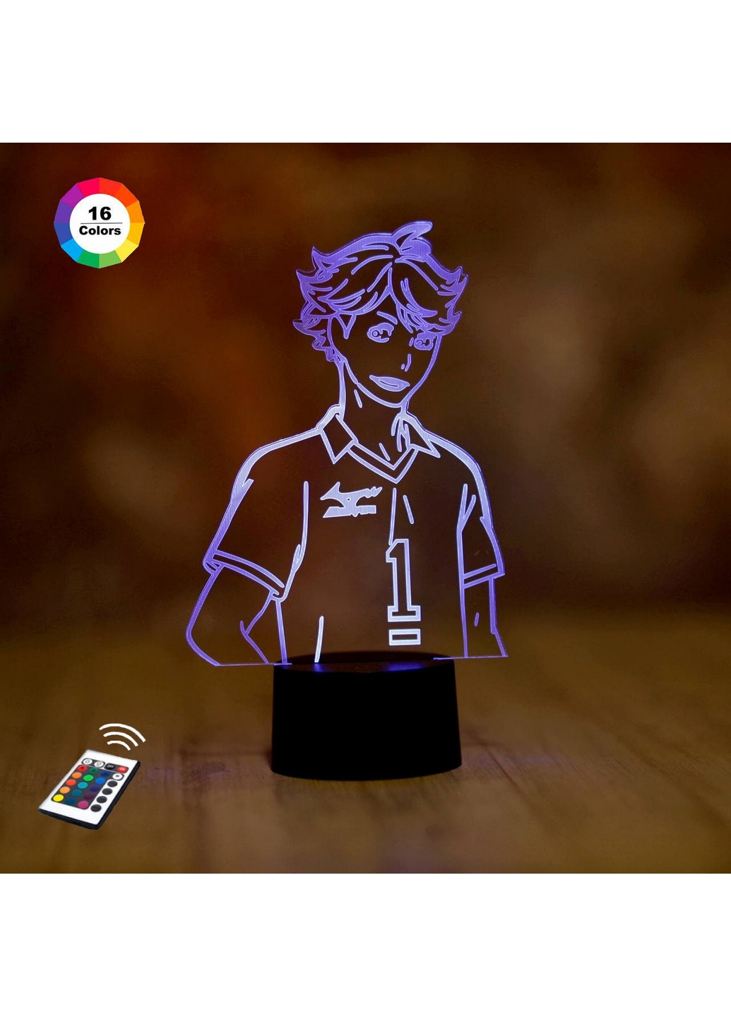 Ночник-светильник 3D "Ойкава Тоору" 26х15 см 3DTOYSLAMP (266418511)