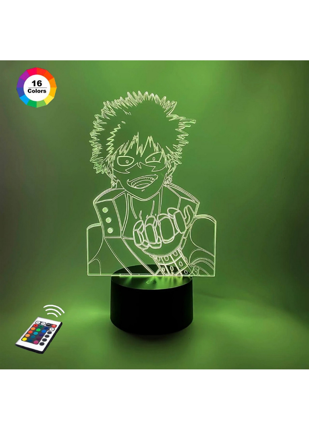Ночник-светильник 3D "Кацуки Бакуго" 24х13 см 3DTOYSLAMP (266418819)