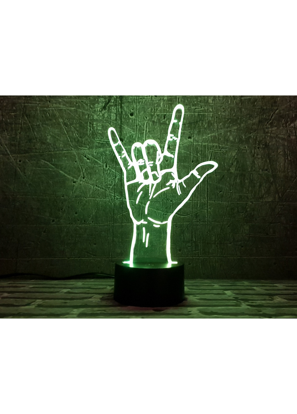 Ночник-светильник 3D "ILY" 25х15 см 3DTOYSLAMP (266419017)