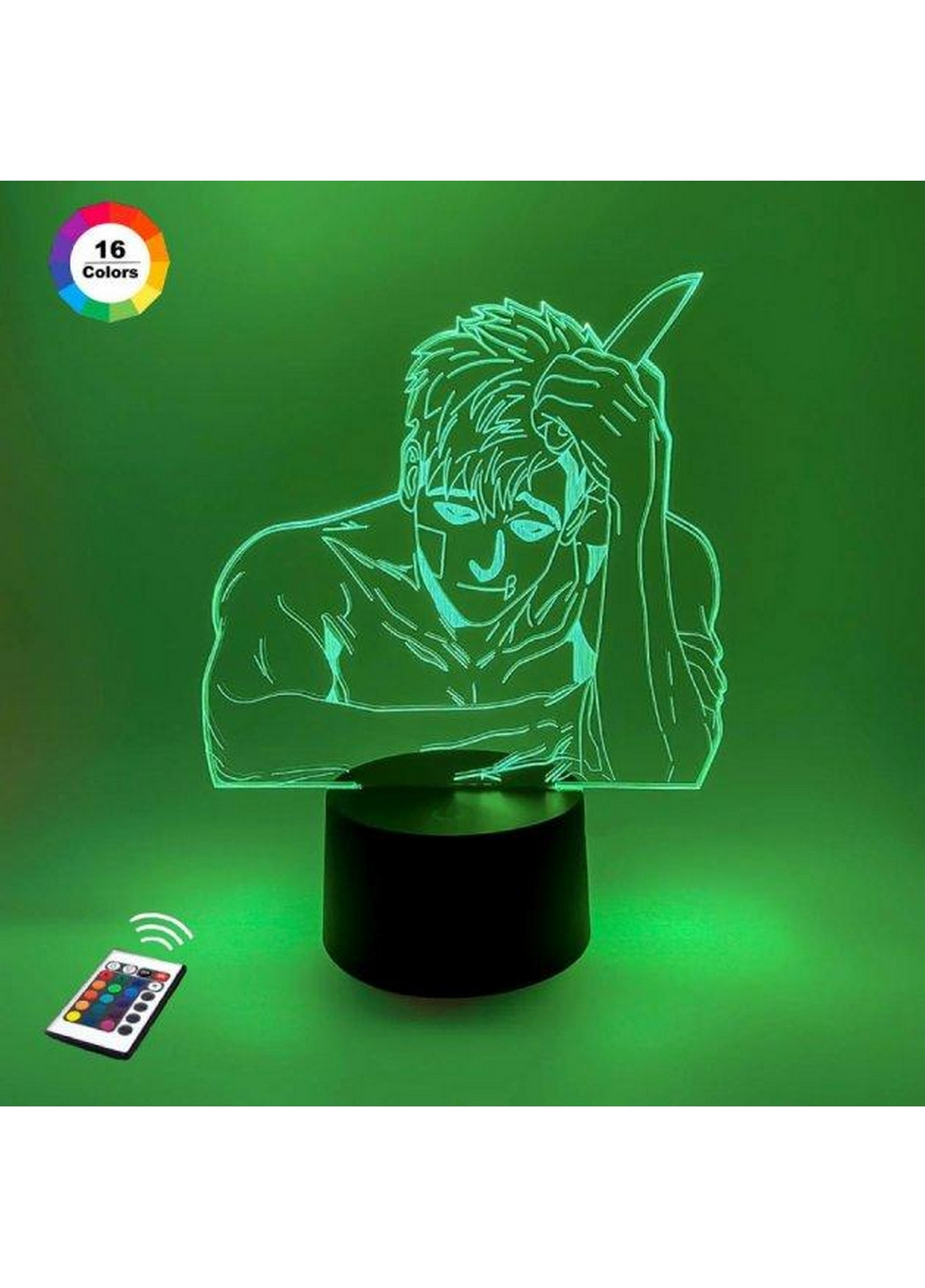 Нічник-світильник 3D "Про Сану" 25х15 см 3DTOYSLAMP (266419266)
