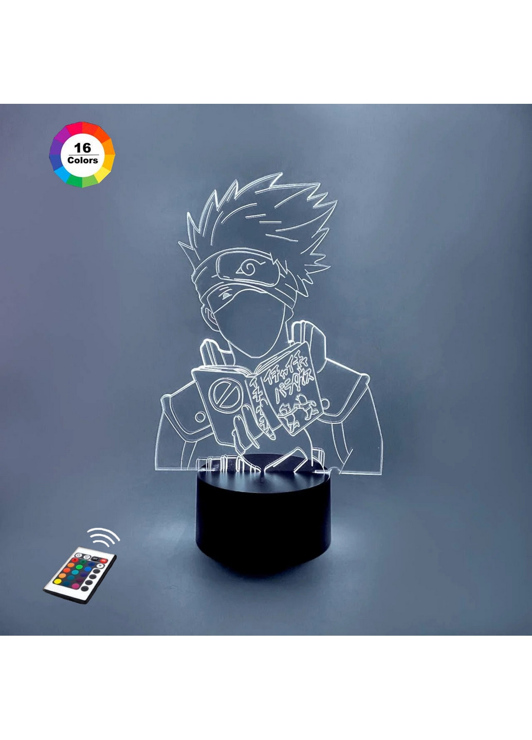 Ночник-светильник 3D "Какаши 3" 24х14,5 см 3DTOYSLAMP (266419117)