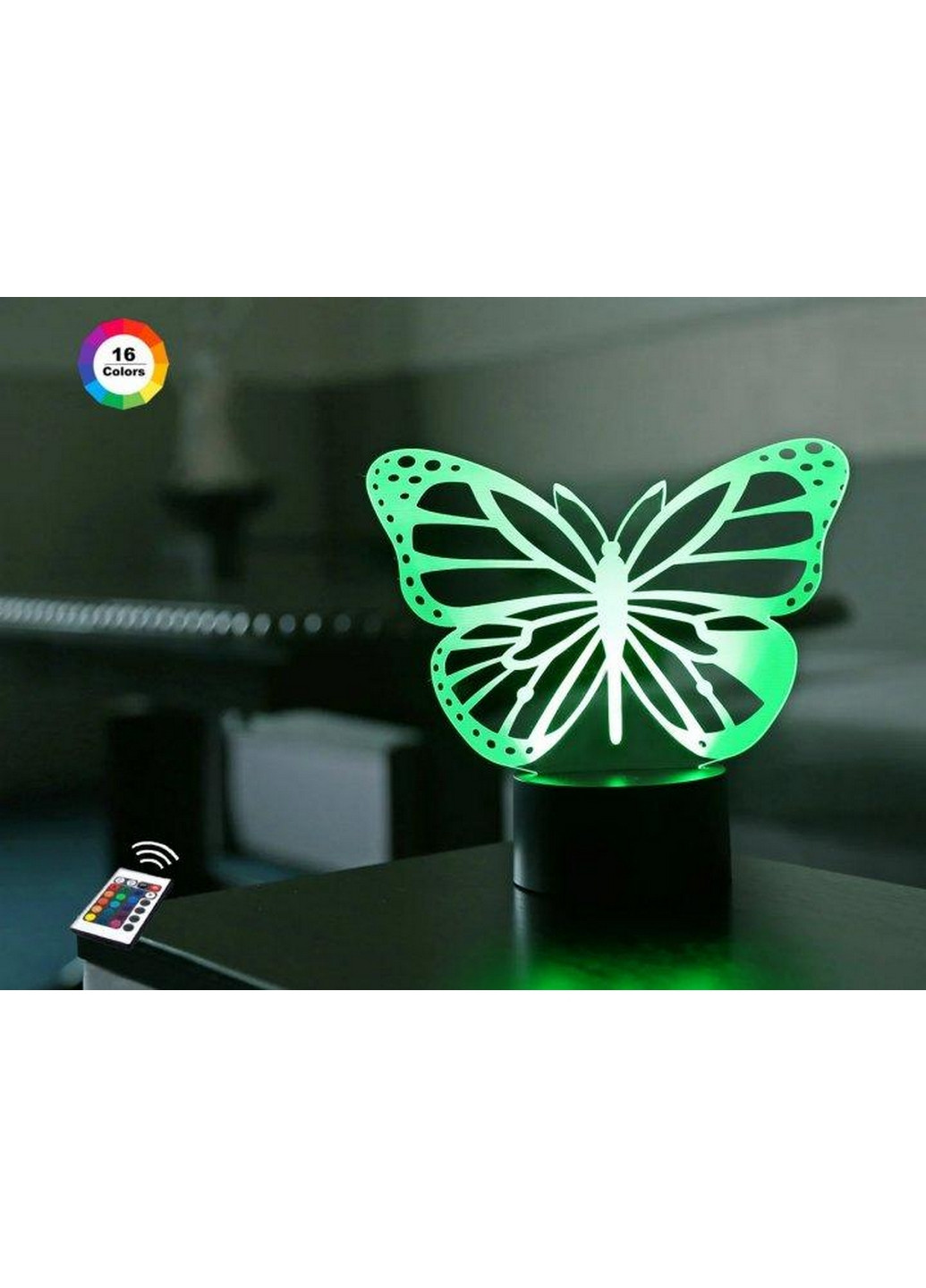 Нічник-світильник 3D "Бабочка 2" 18х20 см 3DTOYSLAMP (266418453)
