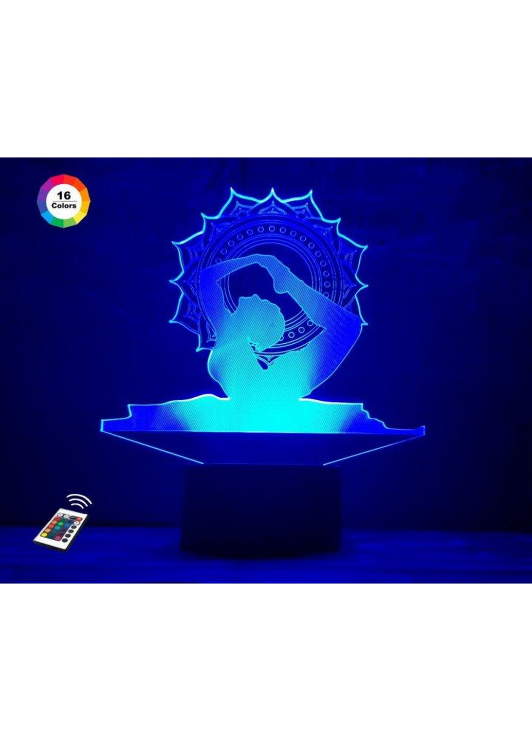 Нічник-світильник 3D "Йога" 22х18 см 3DTOYSLAMP (266418373)