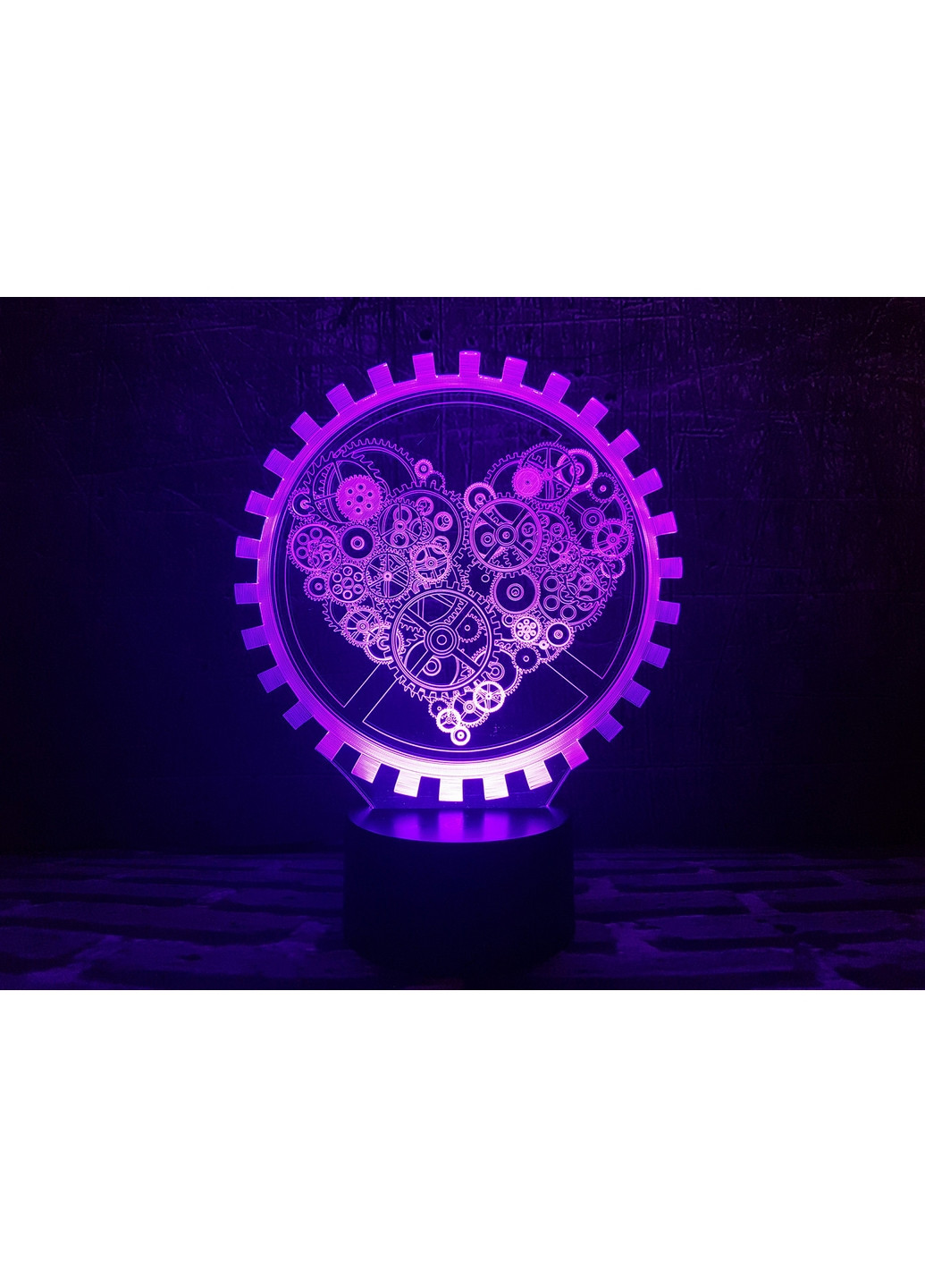 Ночник-светильник 3D "Механическое сердце" 22х17 см 3DTOYSLAMP (266419115)
