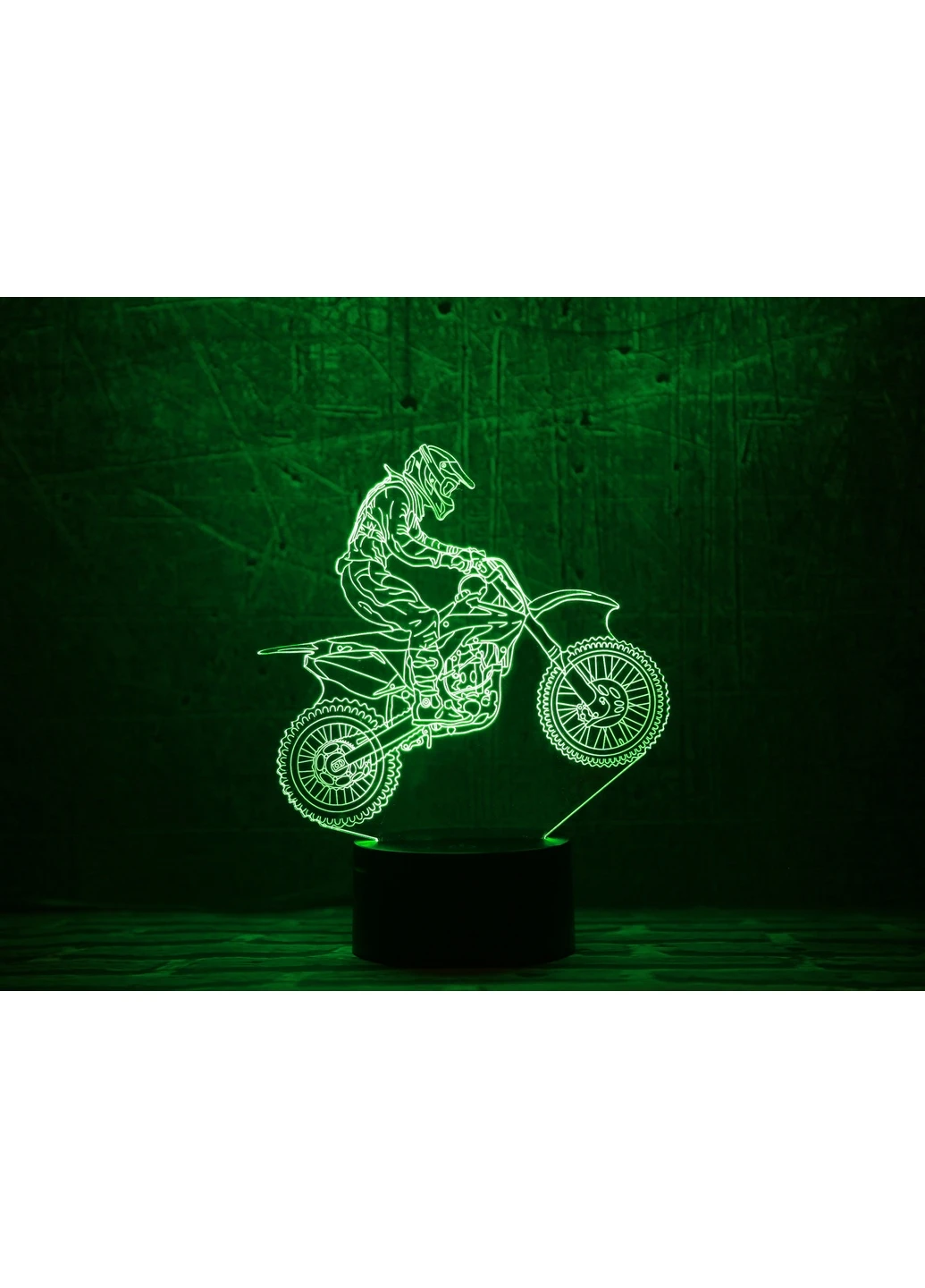 Нічник-світильник 3D "Мотоцикл 6" 21х16 см 3DTOYSLAMP (266418401)