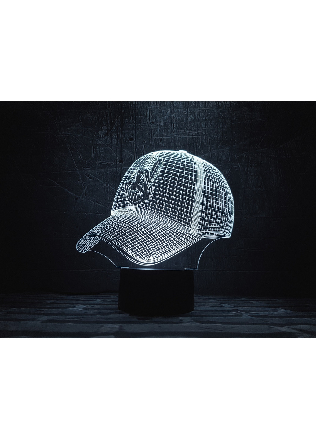 Нічник-світильник 3D "Бейсболка" 20х19 см 3DTOYSLAMP (266419263)