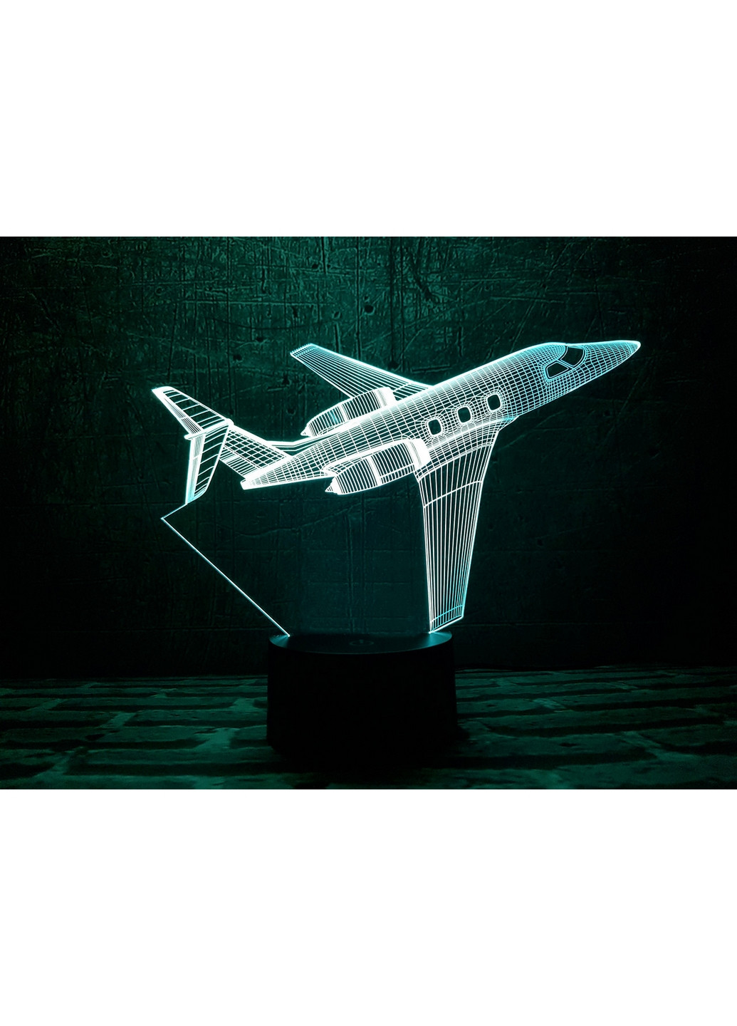 Сменная картинка для ночника-светильника 3D "Самолет 2" 3DTOYSLAMP (266418671)
