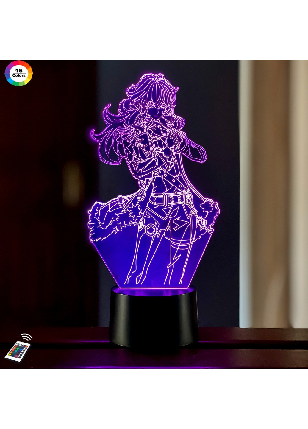 Нічник-світильник 3D GENSHIN IMPACT "Дилюк" 16х13 см 3DTOYSLAMP (266418284)