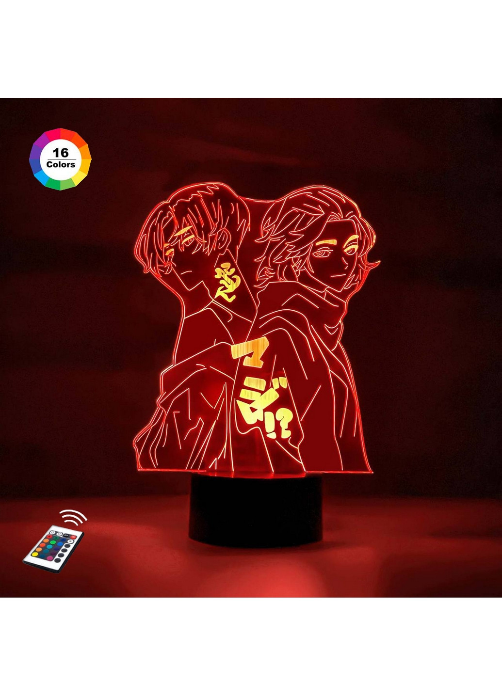 Нічник-світильник 3D "Манджеро та Сано" 22х17 см 3DTOYSLAMP (266418700)