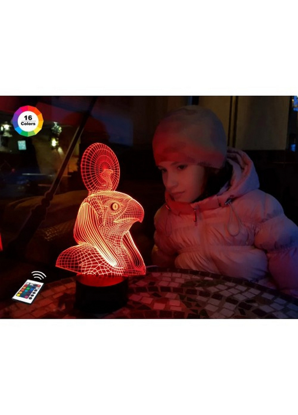Ночник-светильник 3D "Ра" 26х15 см 3DTOYSLAMP (266418999)
