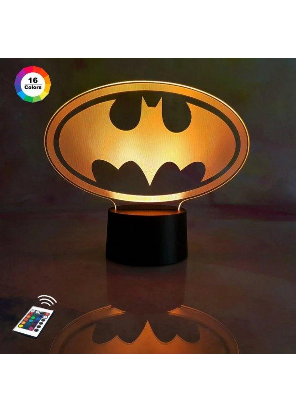 Ночник-светильник 3D "Бэтмен 3" 17х21 см 3DTOYSLAMP (266418587)