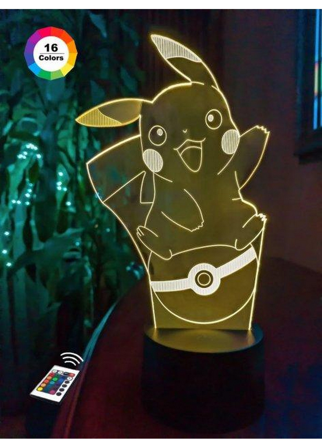 Нічник-світильник 3D "Покемон" 25х14 см 3DTOYSLAMP (266418409)