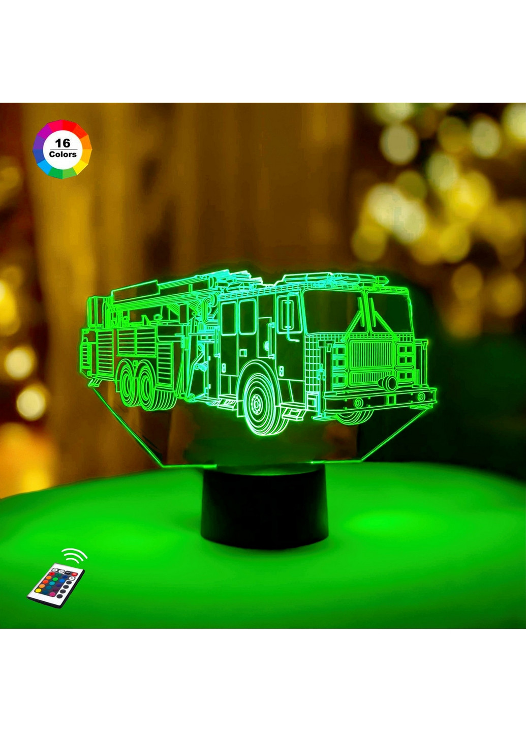 Ночник-светильник 3D "Автомобиль 12" 18х22 см 3DTOYSLAMP (266418477)