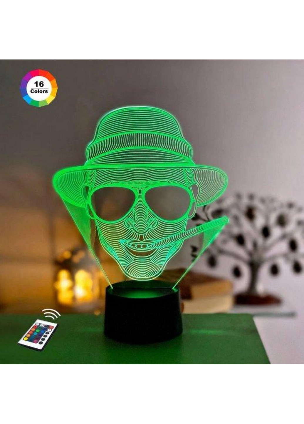 Ночник-светильник 3D "Джонни" 24х19 см 3DTOYSLAMP (266418661)
