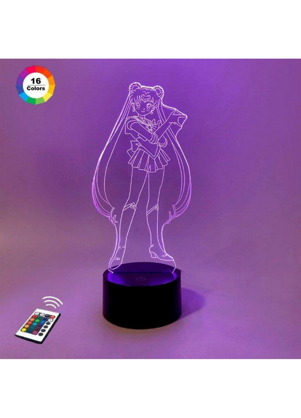 Ночник-светильник 3D "Сейлор Мун" 26х11 см 3DTOYSLAMP (266419176)