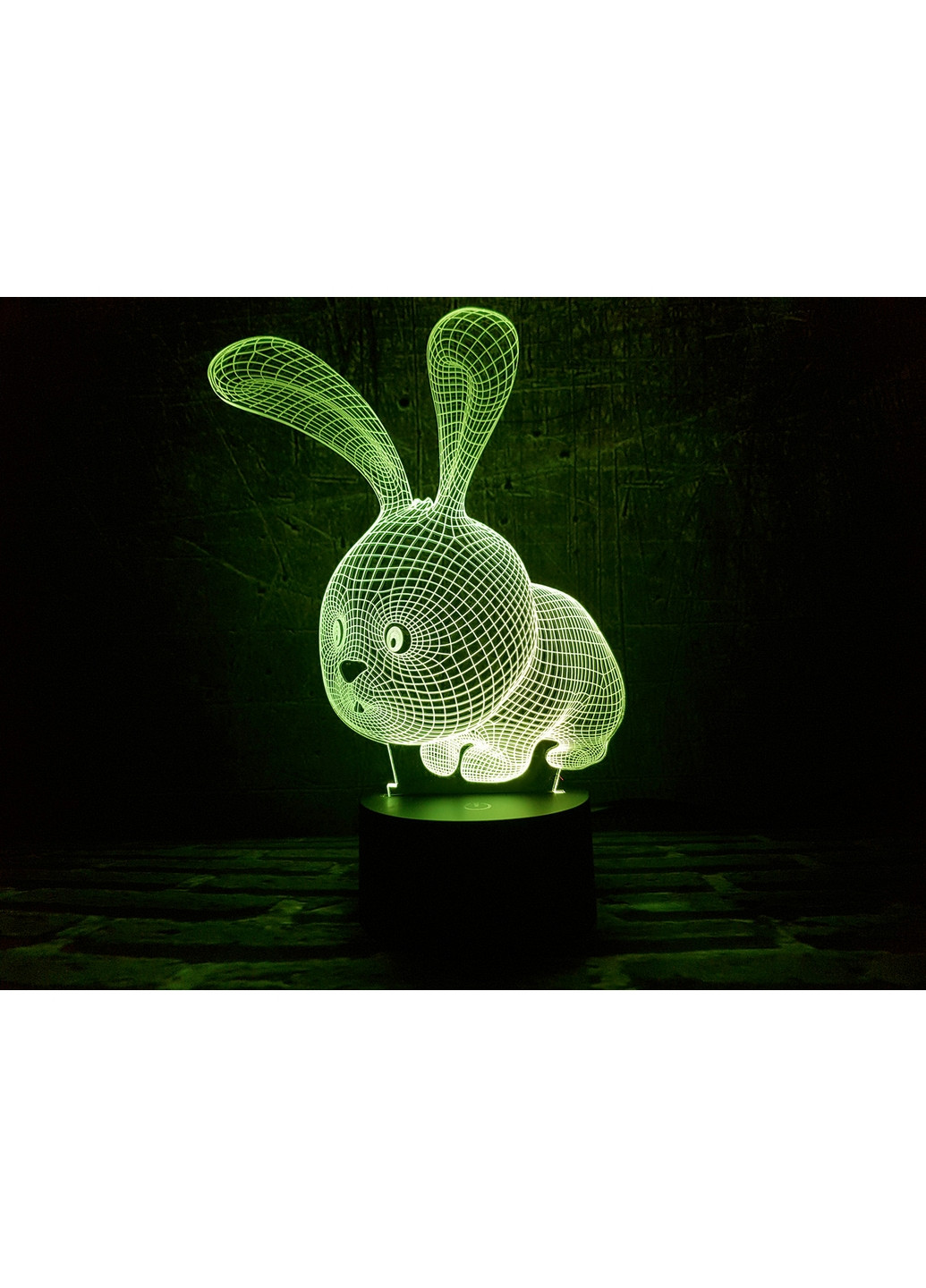 Нічник-світильник 3D "Кролик" 23х16 см 3DTOYSLAMP (266419219)