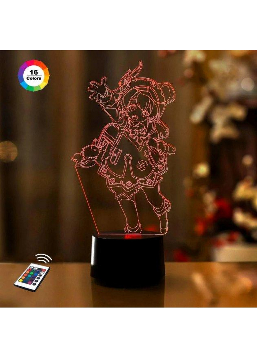 Нічник-світильник 3D GENSHIN IMPACT "Клі" 23х13 см 3DTOYSLAMP (266418394)