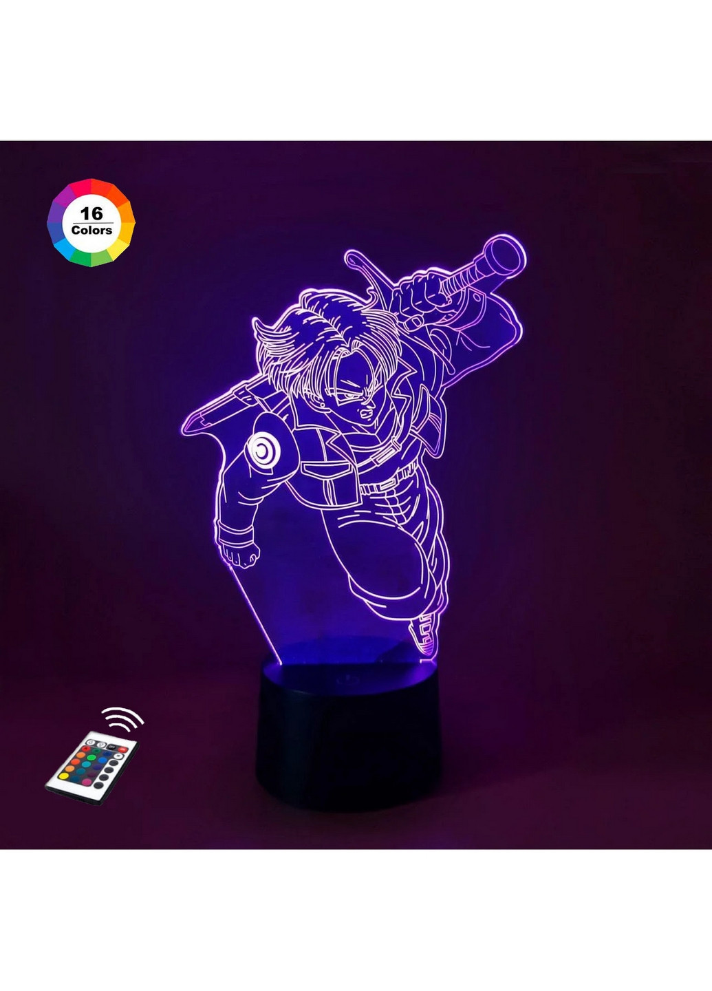 Ночник-светильник 3D "Транкс" 23х15 см 3DTOYSLAMP (266418729)