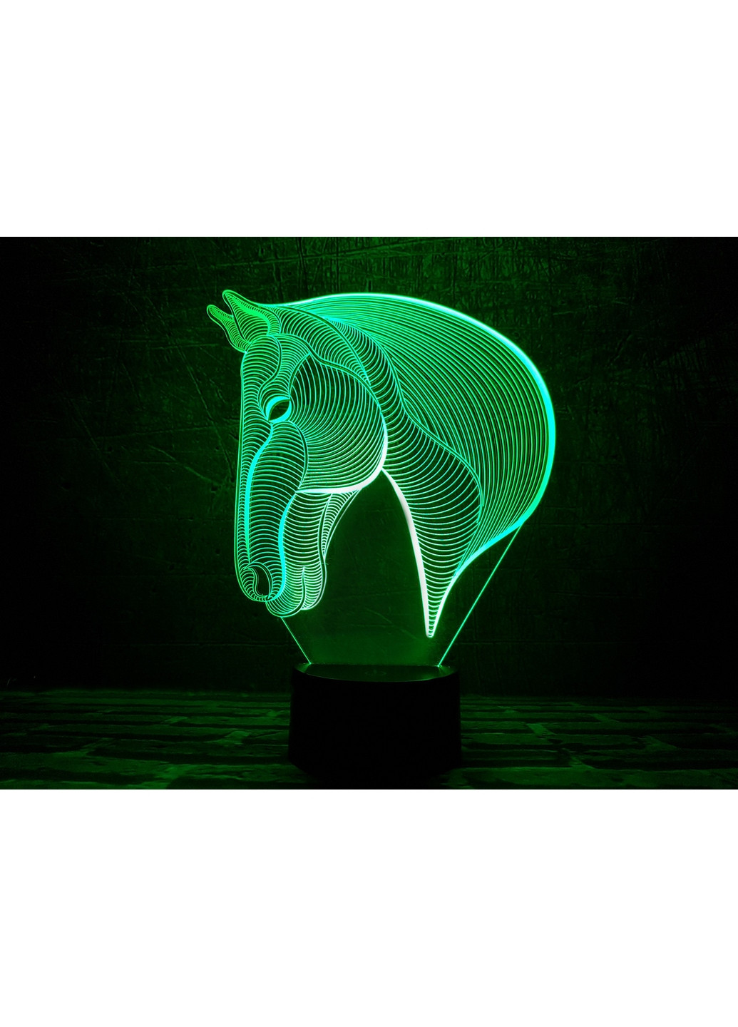 Сменная картинка для ночника-светильника 3D "Лошадка 3" 3DTOYSLAMP (266418672)