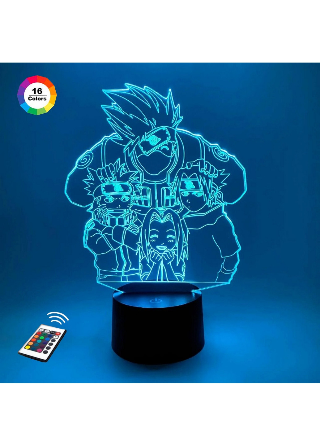 Ночник-светильник 3D "Команда номер 7" 25х17 см 3DTOYSLAMP (266418942)