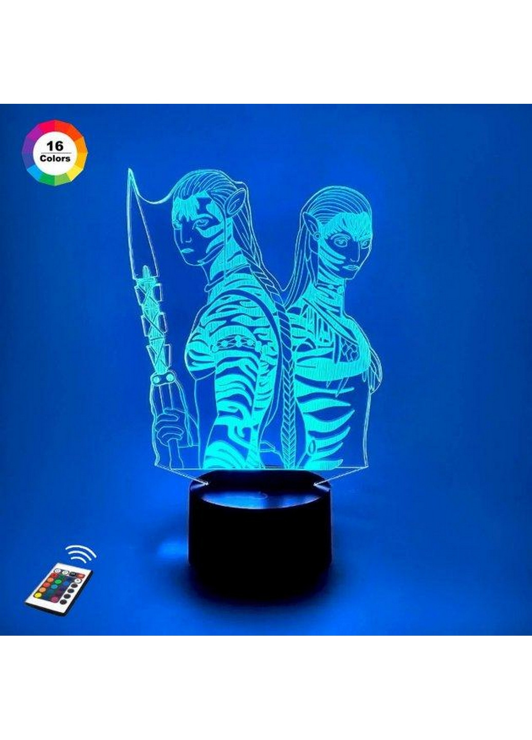 Нічник-світильник 3D "Аватар" 25х14 см 3DTOYSLAMP (266418234)