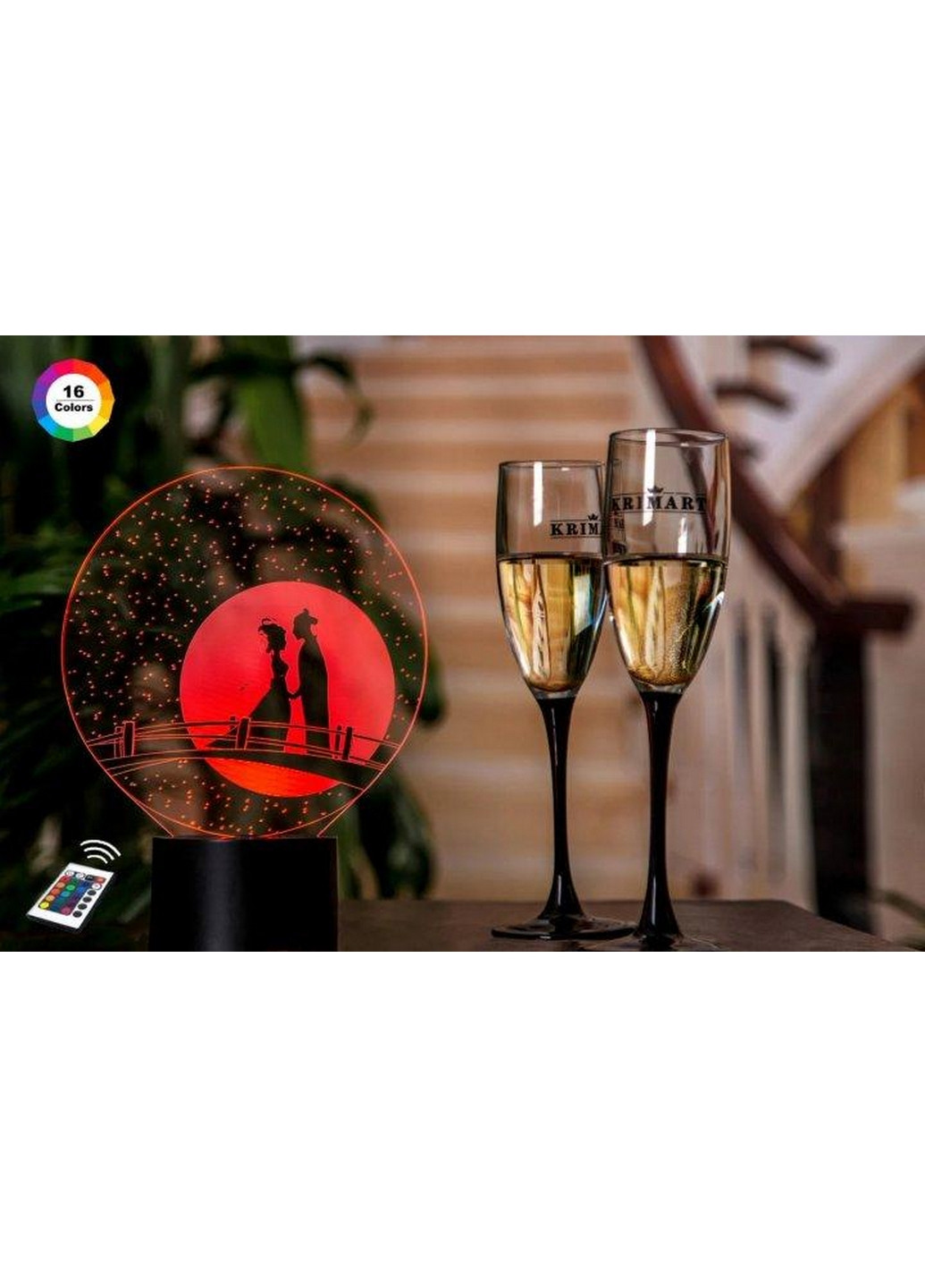 Нічник-світильник 3D "Міст закоханих" 22х17 см 3DTOYSLAMP (266418846)