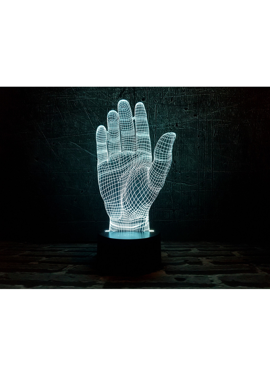 Нічник-світильник 3D "Дай п'ять" 23х11 см 3DTOYSLAMP (266418782)