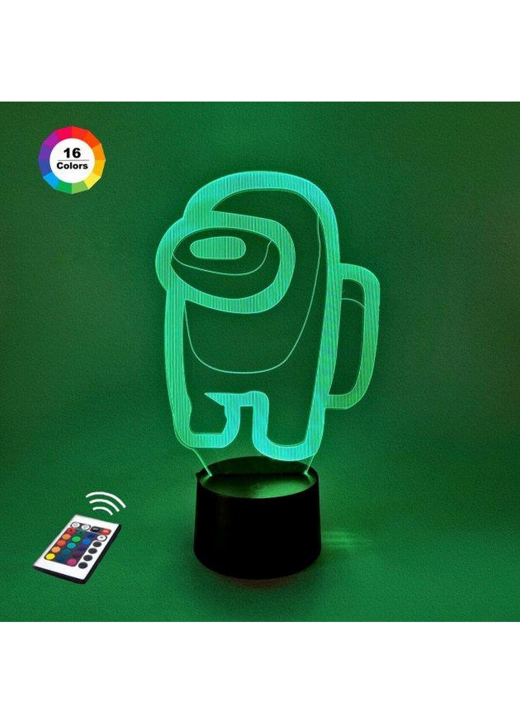 Нічник-світильник 3D "Амонг Ас" 25х15 см 3DTOYSLAMP (266418406)