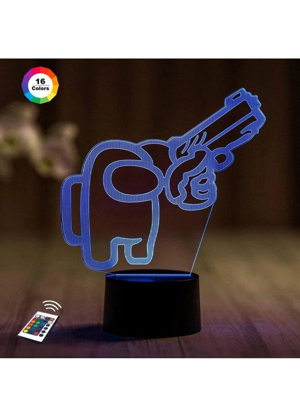 Ночник-светильник 3D "Амонг Ас 7" 23х16 см 3DTOYSLAMP (266418486)