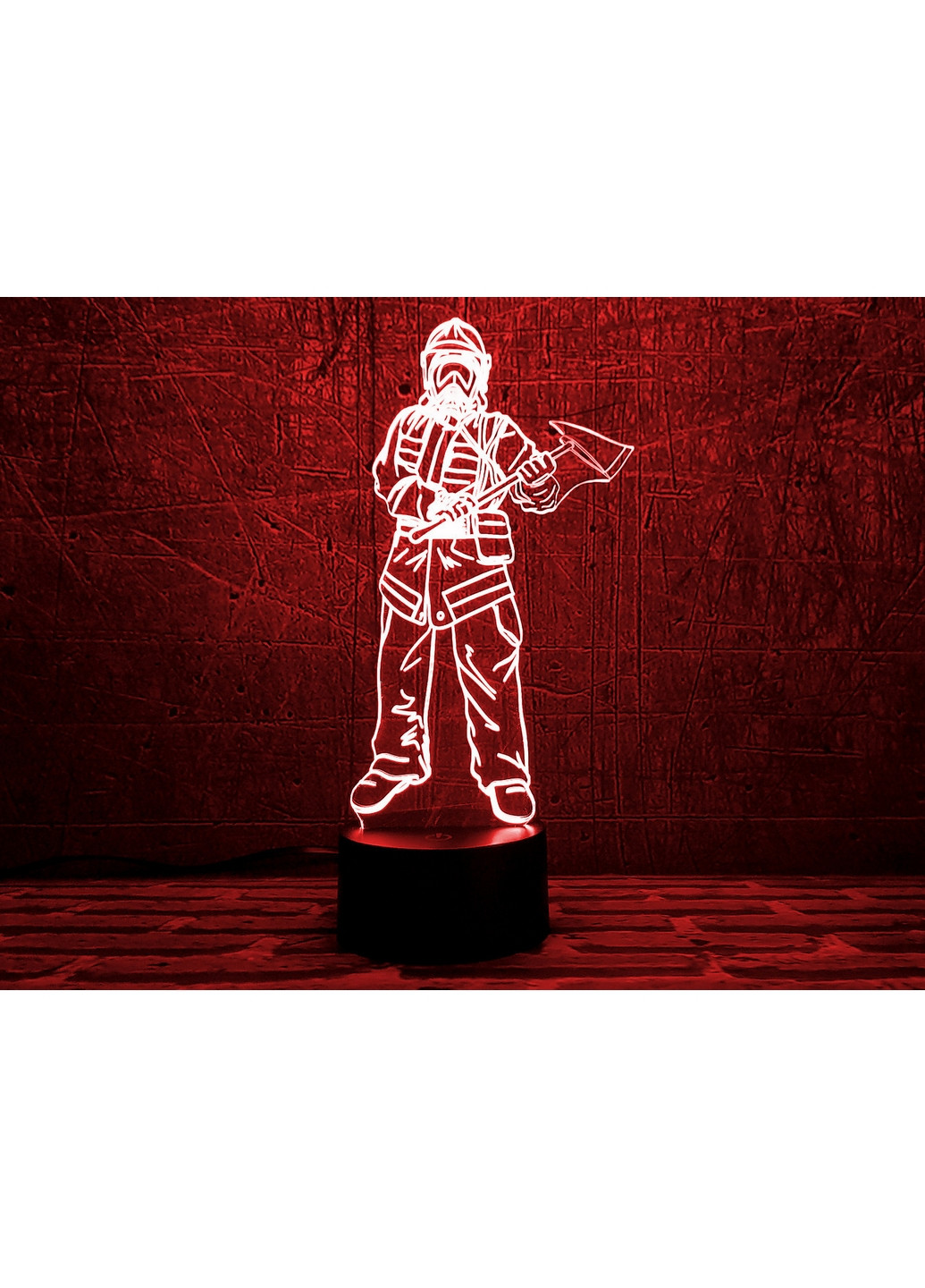 Сменная картинка для ночника-светильника 3D "Пожарный 3" 3DTOYSLAMP (266418614)