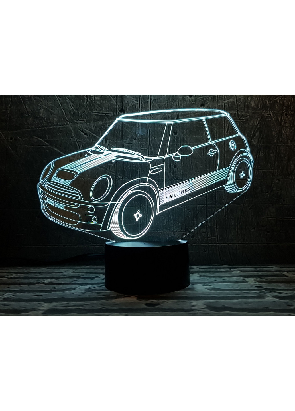 Ночник-светильник 3D "Автомобиль 37" 25х15 см 3DTOYSLAMP (266419004)