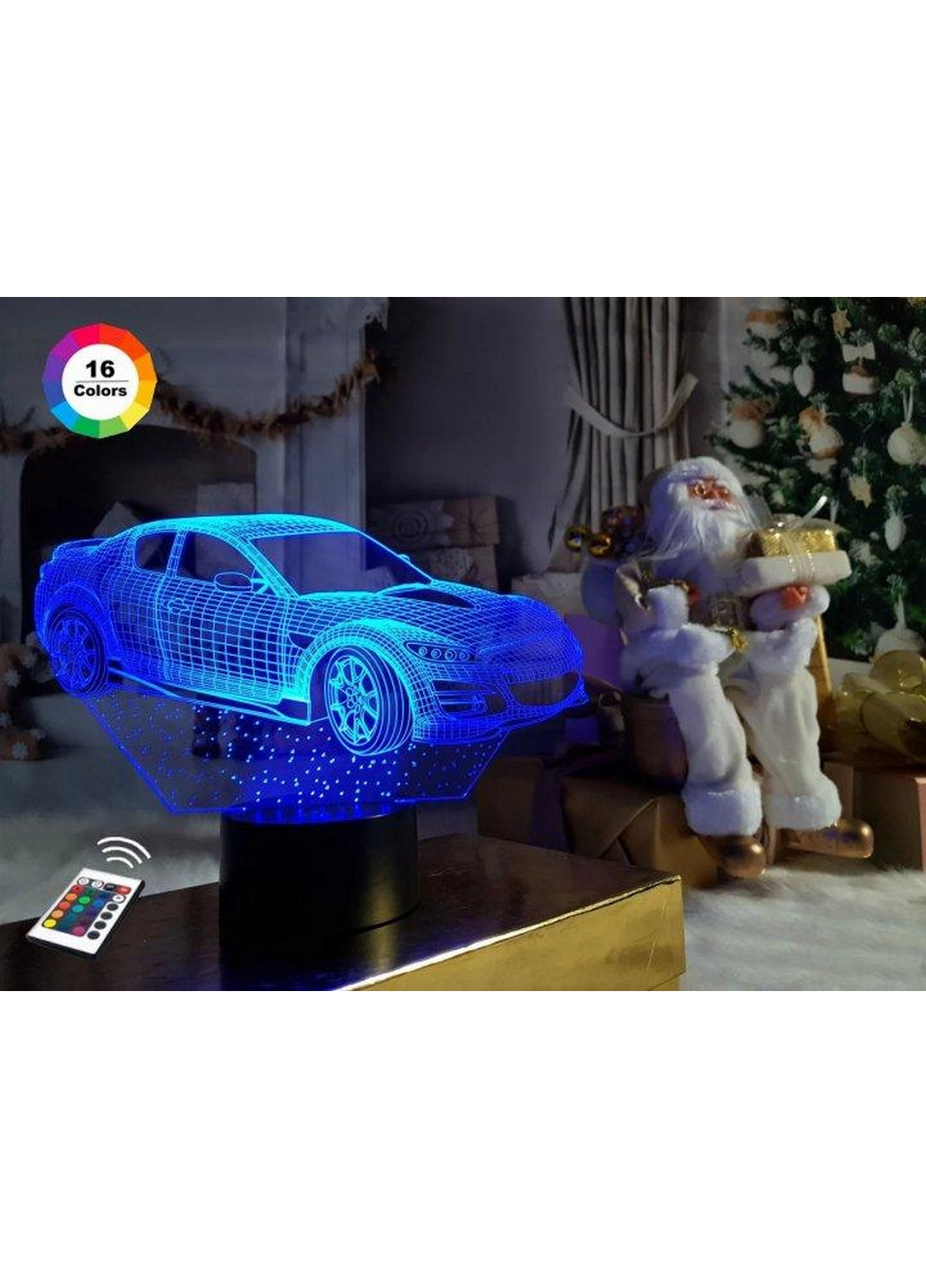 Ночник-светильник 3D "Автомобиль 6" 18х25 см 3DTOYSLAMP (266418980)