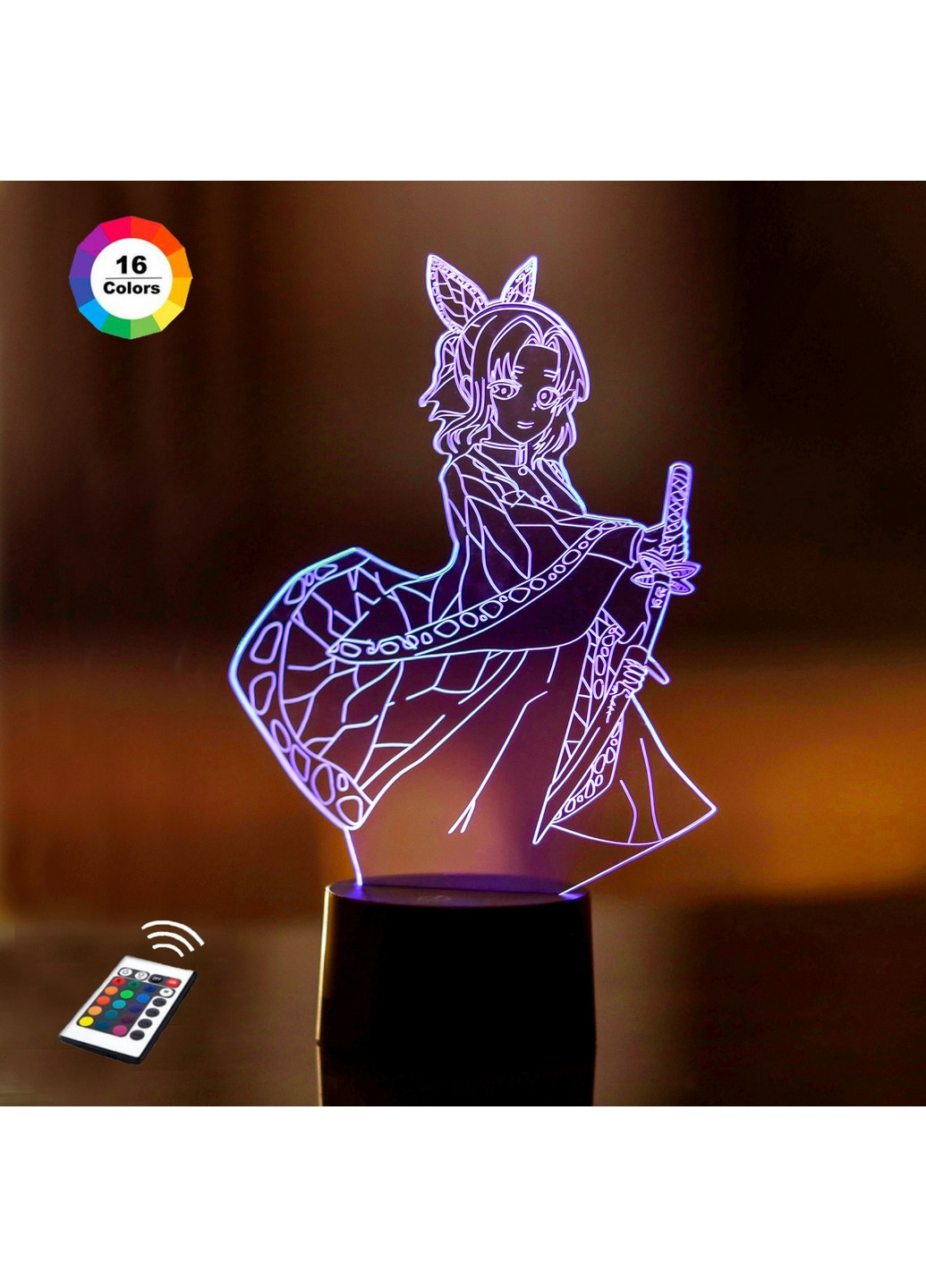 Ночник-светильник 3D "Кочо Канаэ" 26х16 см 3DTOYSLAMP (266418435)
