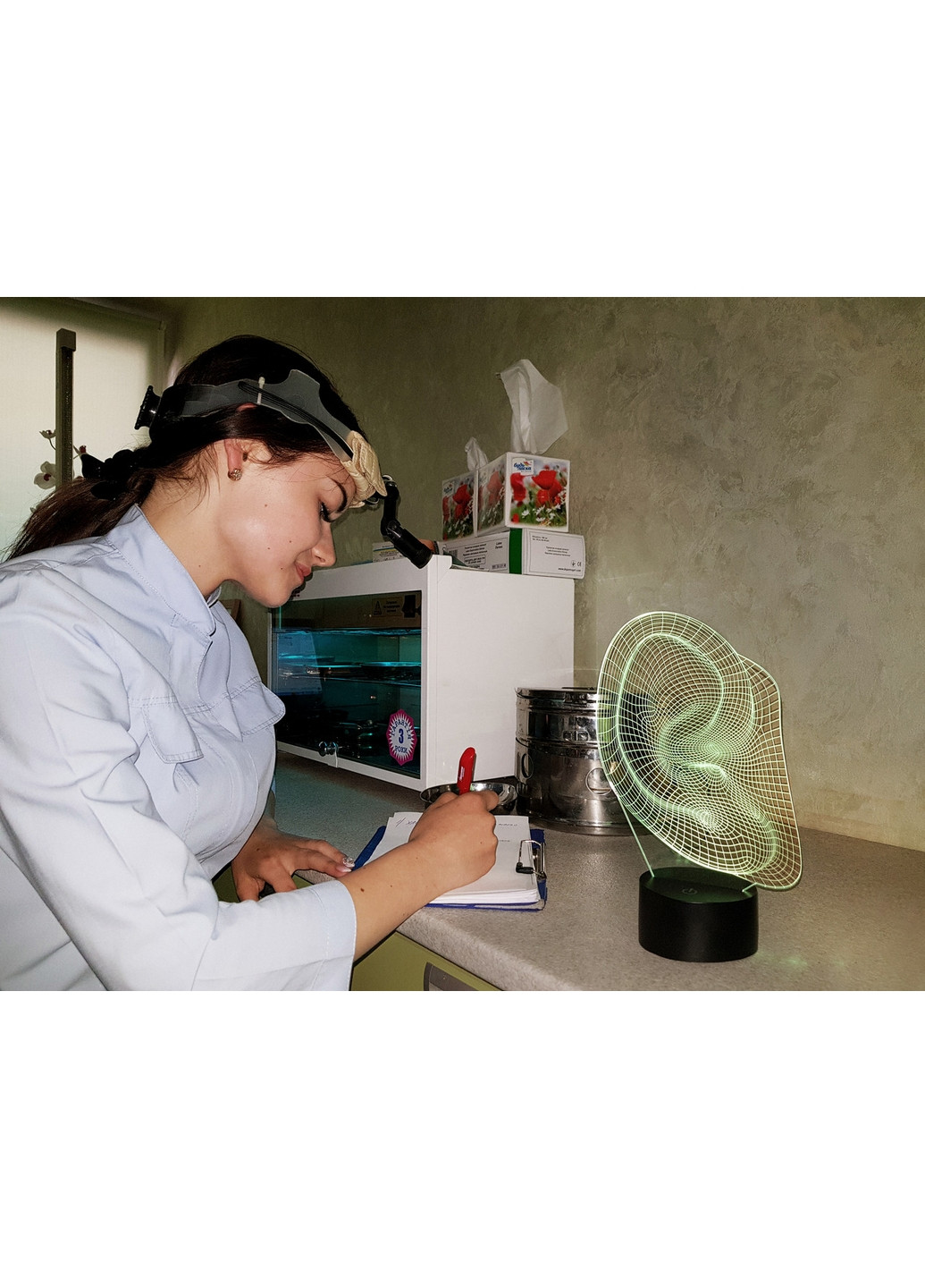 Ночник-светильник 3D "Ухо" 25х10 см 3DTOYSLAMP (266418718)