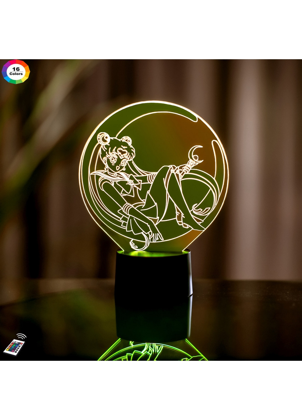 Нічник-світильник 3D "Сейлор Мун 3" 22х16 см 3DTOYSLAMP (266418494)