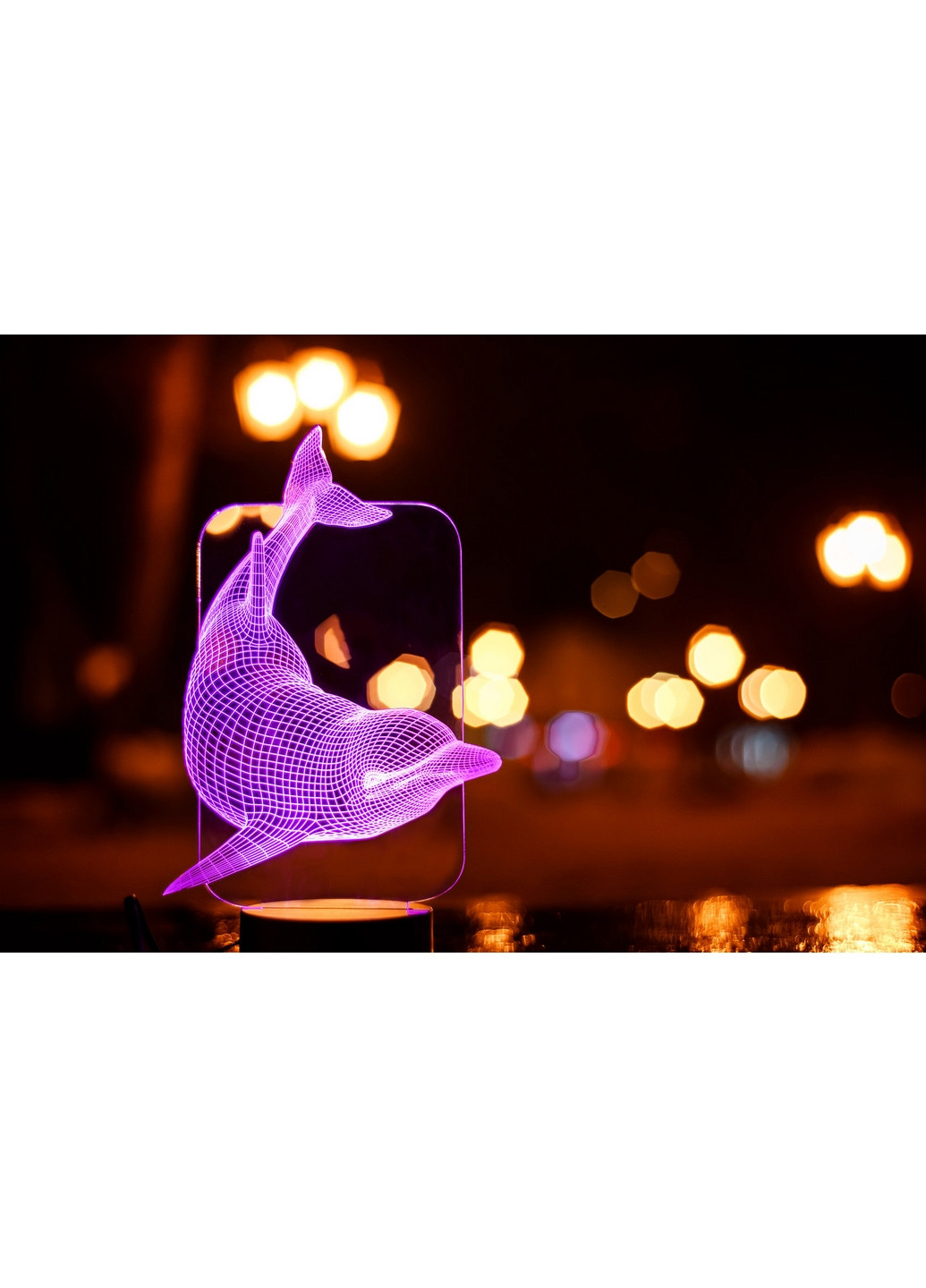 Сменная картинка для ночника-светильника 3D "Дельфин" 3DTOYSLAMP (266419129)