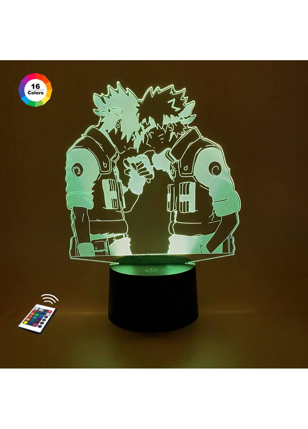 Ночник-светильник 3D"Наруто и Саске" 24х15 см 3DTOYSLAMP (266418838)