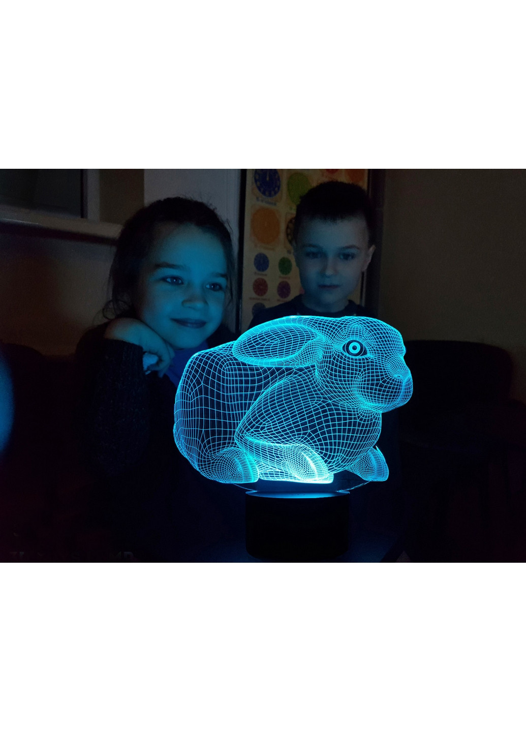 Сменная картинка для ночника-светильника 3D "Кролик 2" 3DTOYSLAMP (266418647)