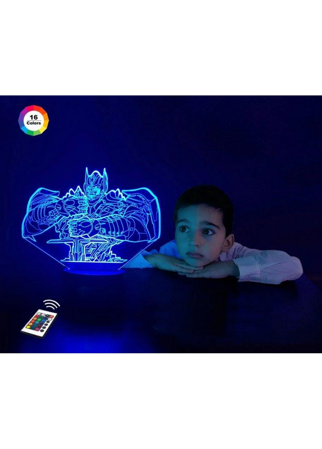 Ночник-светильник 3D "Трансформер 3" 18х18 см 3DTOYSLAMP (266418973)