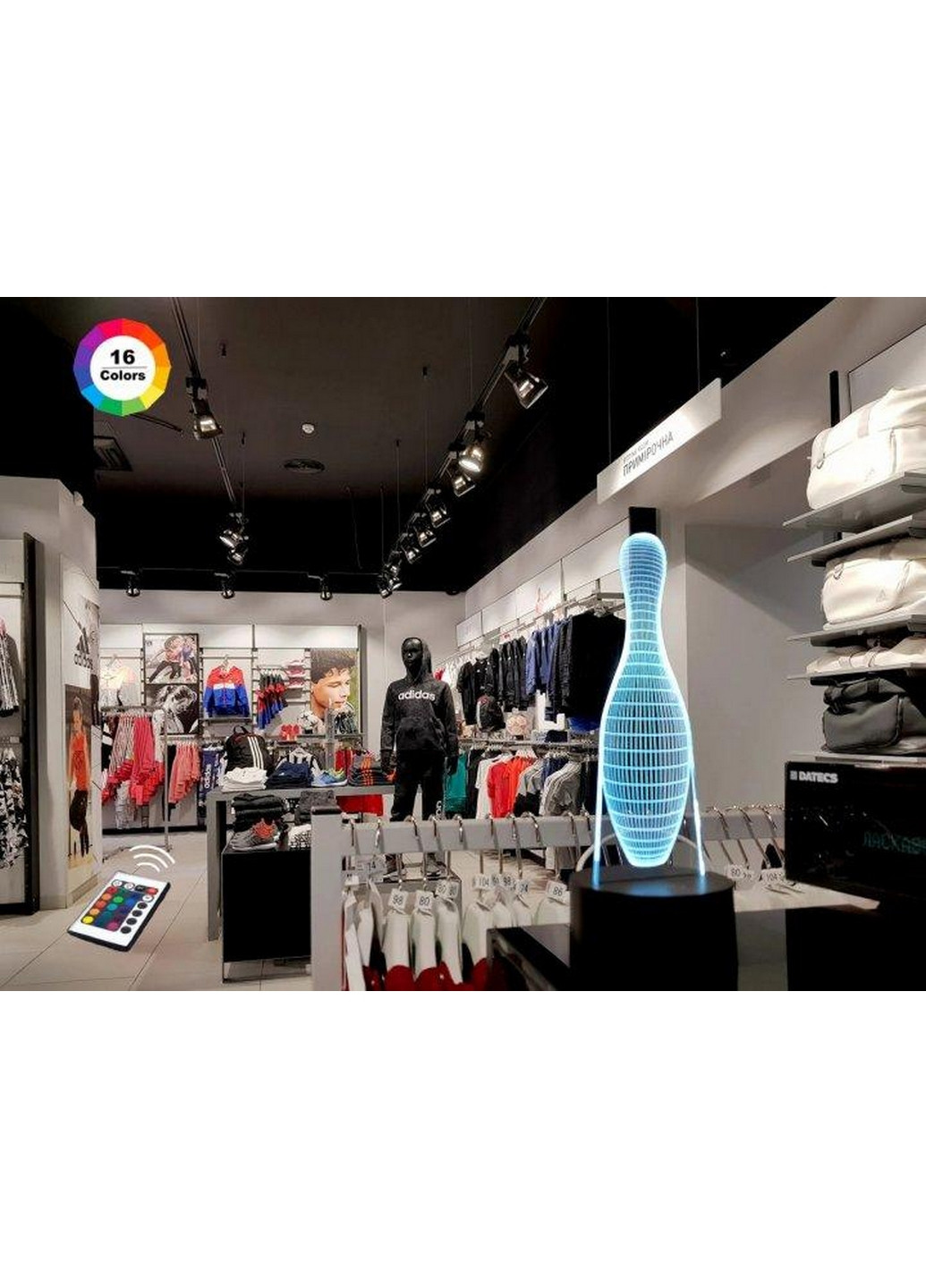 Ночник-светильник 3D "Кегля" 24х9 см 3DTOYSLAMP (266419014)