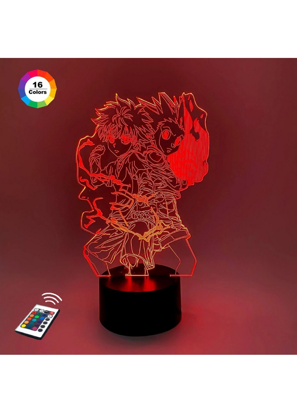 Ночник-светильник 3D "Киллуа и Гон" 25х13 см 3DTOYSLAMP (266418923)