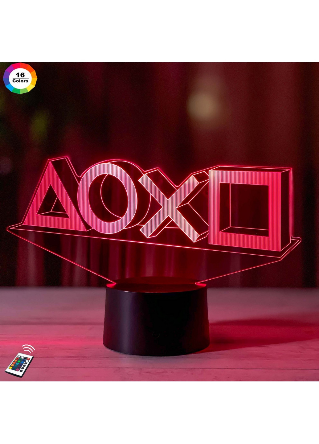 Нічник-світильник 3D "PlayStation" 16х24 см 3DTOYSLAMP (266419077)