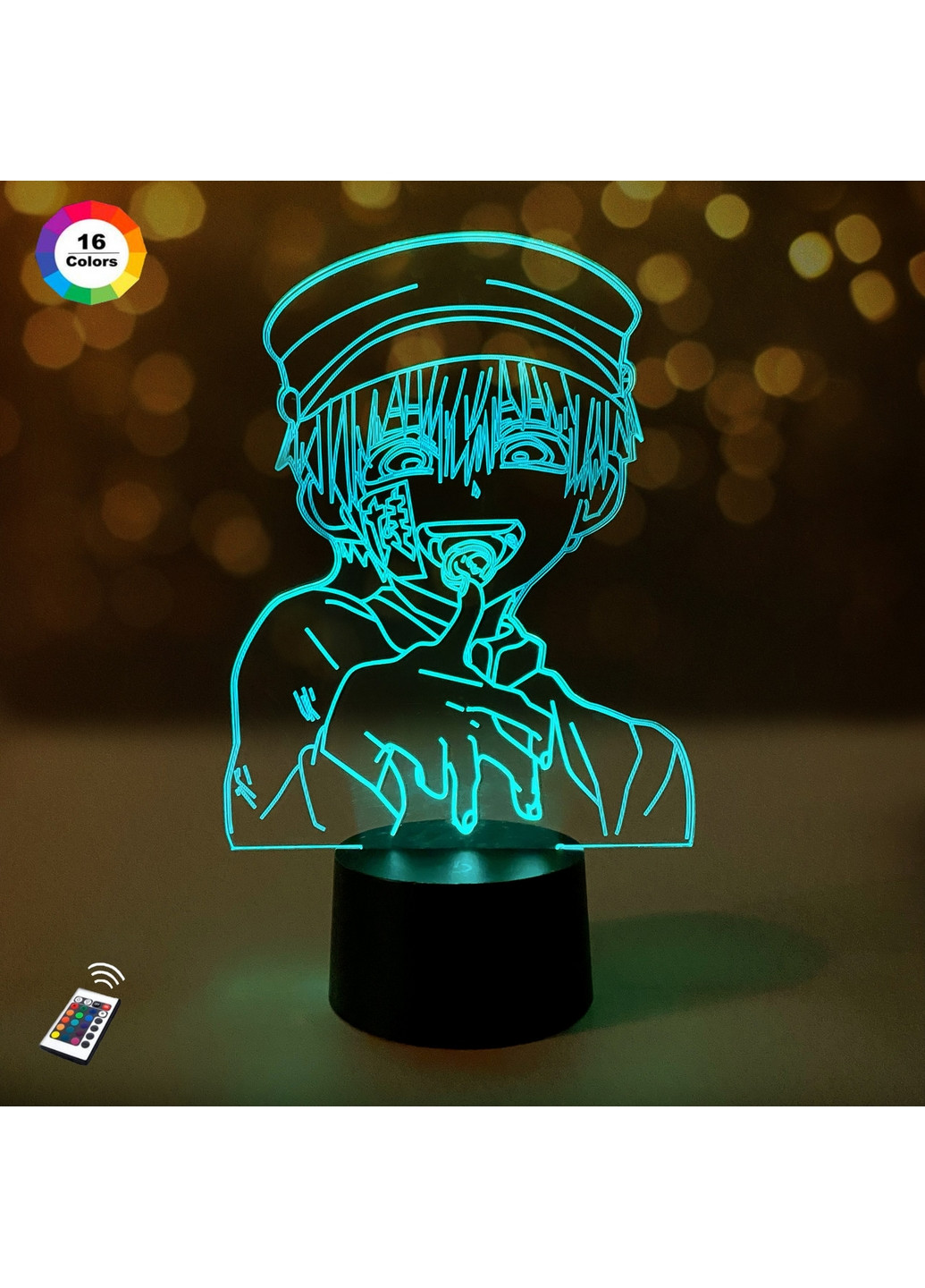 Нічник-світильник 3D "Туалетний хлопчик Ханако-кун" 26х15,5 см 3DTOYSLAMP (266418209)