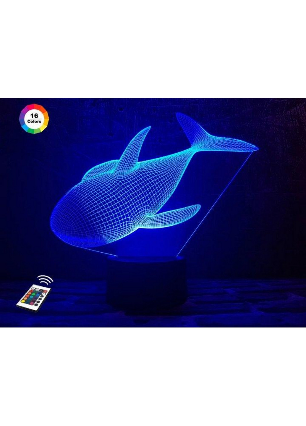 Ночник-светильник 3D "Касатка" 25х19 см 3DTOYSLAMP (266419081)