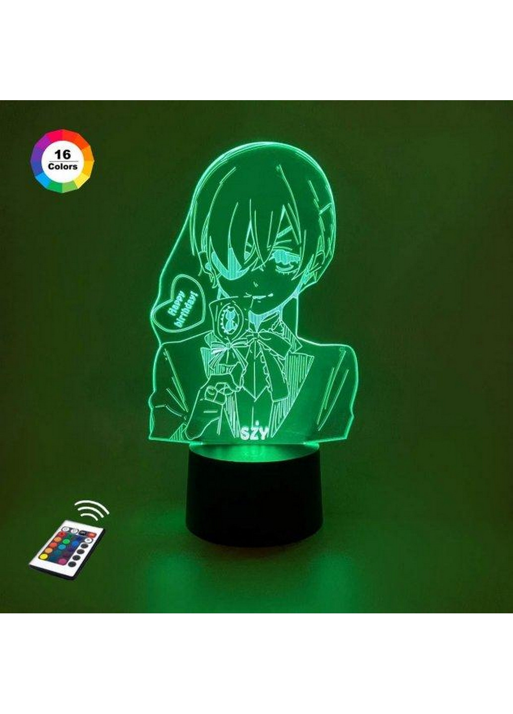 Ночник-светильник 3D "Сиэль Фантомхайв" 24х15 см 3DTOYSLAMP (266419028)